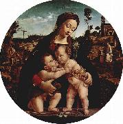 Madonna mit Hl. Johannes dem Taufer, Tondo Piero di Cosimo